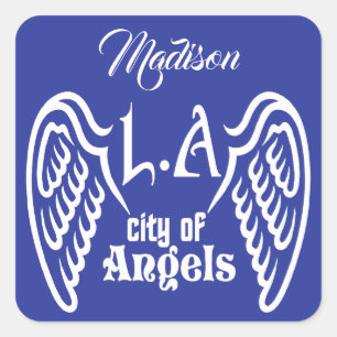 L.A. Wings custom name & color stickers