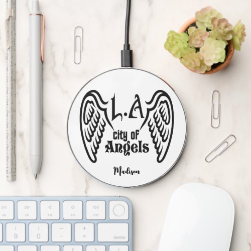 LA Wings custom name Wireless Charger