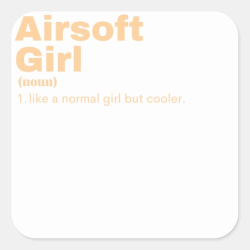 l _ Airsoft Square Sticker
