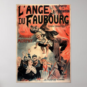L' Ange Du Faubourg Vintage French Advertising Poster