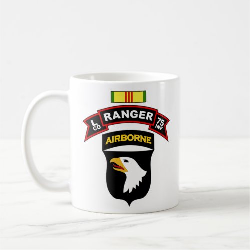 L Co 75th Infantry _ Ranger _ 101st Abn Vietnam Coffee Mug