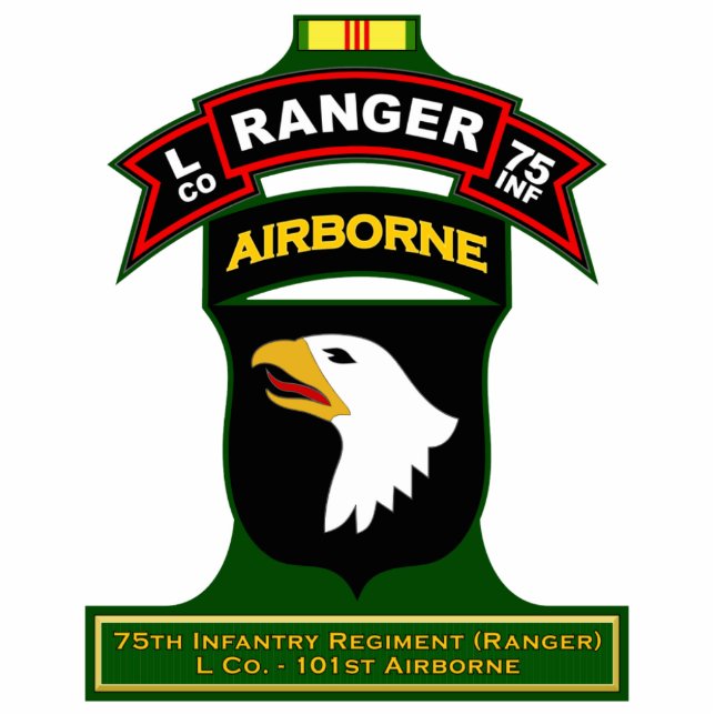 L Co, 75th Infantry Regiment - Ranger, Vietnam Cutout (Front)