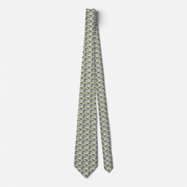 L Cooper Goo Goo Eyes Antique Fishing Lure Neck Tie (Front)