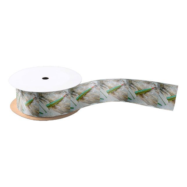 L Cooper Goo Goo Eyes Antique Fishing Lure Satin Ribbon (Spool)