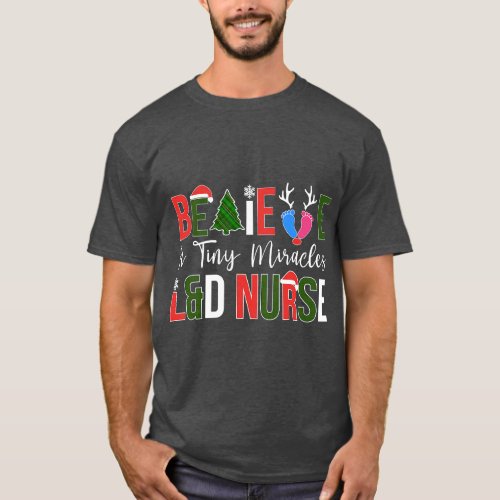 LD Nurse Christmas Labor And Delivery Nursing Xma T_Shirt