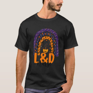 L&d Nurse Labor & Delivery Nursing Halloween Rainb T-Shirt