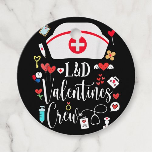 LD Valentines Nurse Crew Valentines Day Labor And Favor Tags