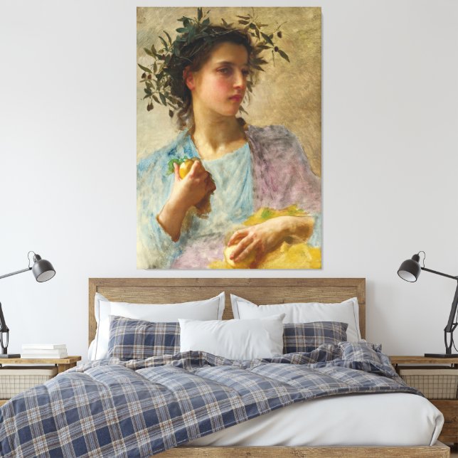 l’été (Summer ) (1880) Canvas Print (Insitu(Bedroom))