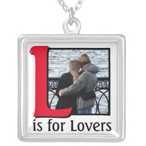 L for Lovers Silver Plated Necklace