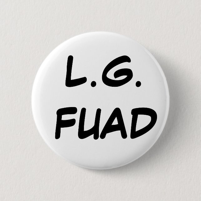 L.G. FUAD PINBACK BUTTON (Front)