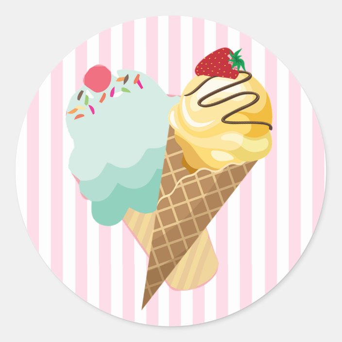 l Ice Cream Stickers | Zazzle.com