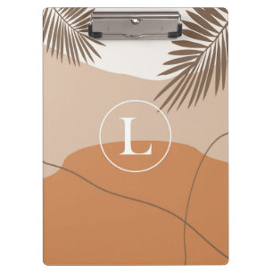 L - Initial Monogram Letter L Abstract Design Clipboard