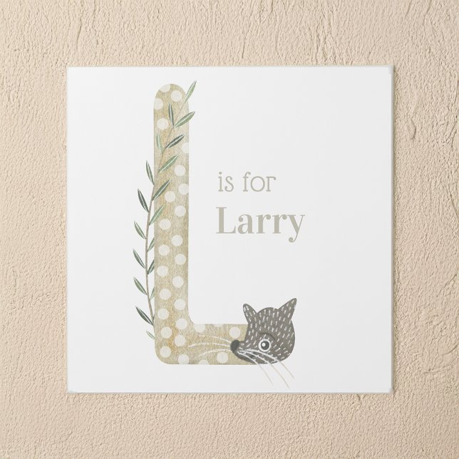 L is for Custom Name Animal Letter Art (Creator Uploaded)