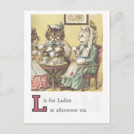 L Is For Ladies Postcard