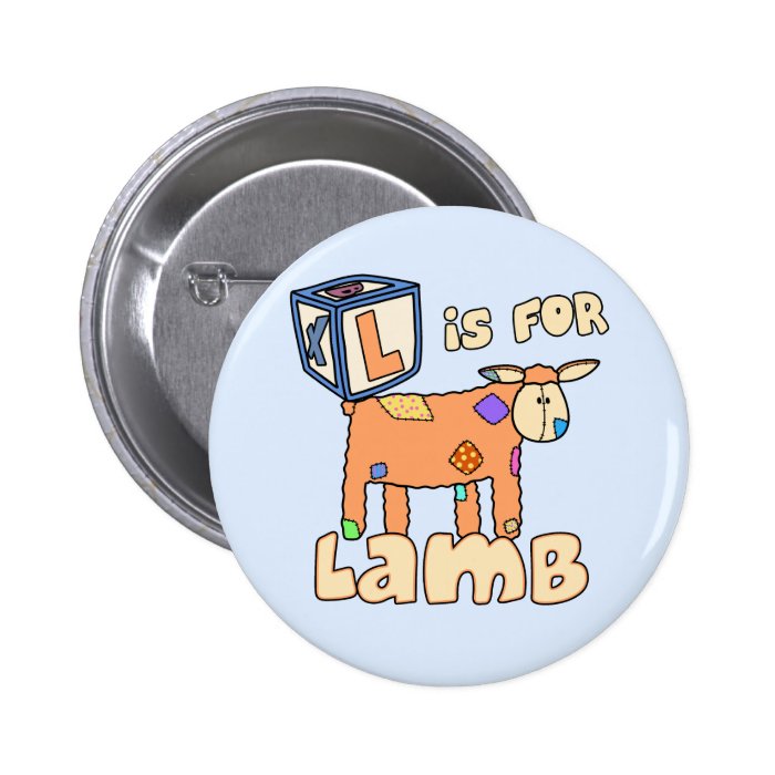 L is for Lamb Button