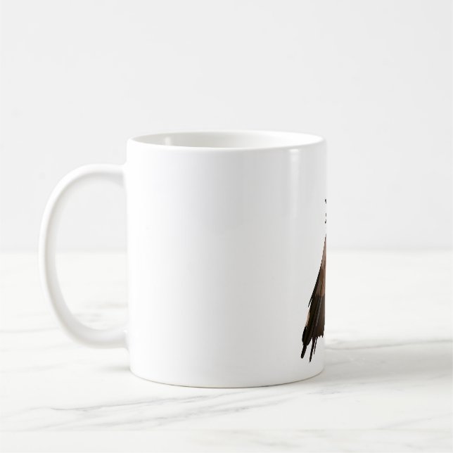 L is for Lappet Faced Vulture Coffee Mug (Left)