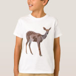 L is for Lesser Kudu T-Shirt<br><div class="desc">L is for Lesser Kudu, Lesser Kudu Graceful African Antelope Wildlife Illustration</div>