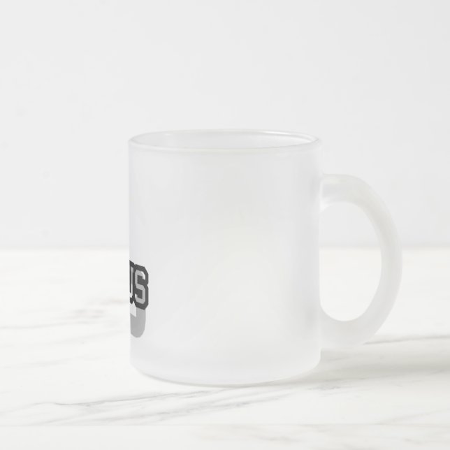 L is for Lexus Frosted Glass Coffee Mug (Right)