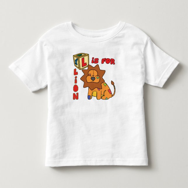 L is for Lion Child's T-Shirt (Front)