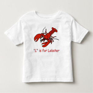 L is for Lobster Learn to Spell Toddler T-shirt