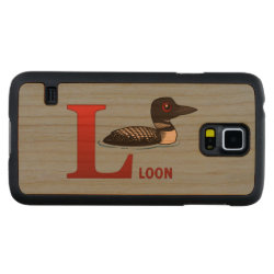 L is for Loon Carved ® Samsung Galaxy S5 Slim Wood Case