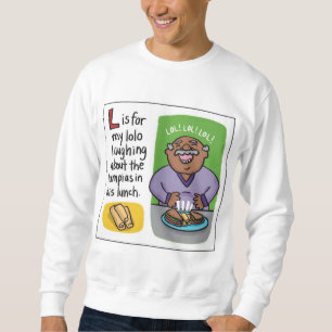 L is for Lumpia Adult Crewneck Sweatshirt