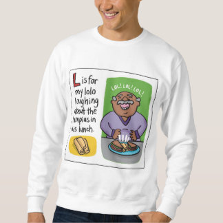 L is for Lumpia Adult Crewneck Sweatshirt