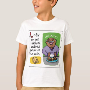 L is for Lumpia Kids T-shirt