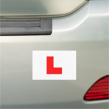 L Learner Driver Plate