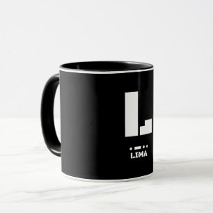L(Lima) NATO Phonetic Alphabet & Morse Code Mug