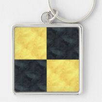 L Lima Watercolor Nautical Signal Maritime Flag Keychain