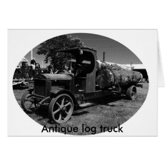 l log truck1, Antique log truck Cards