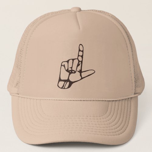 L loser hand hat