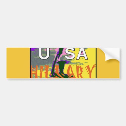 l Love Hillary USA President Stronger Together red Bumper Sticker
