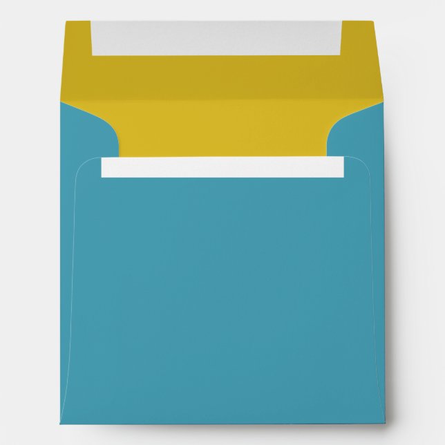 L Monogram Initial Bar Bat Mitzvah Envelope (Back (Bottom))
