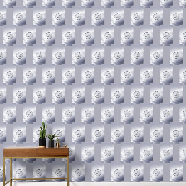 "L" Monogram Wallpaper (Hallway)