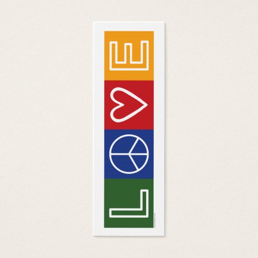 Customizable L-O-V-E - Bookmark - Business Cards