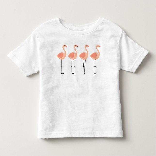 L-O-V-E those Flamingos - Flamingo novelty t-shirt (Front)