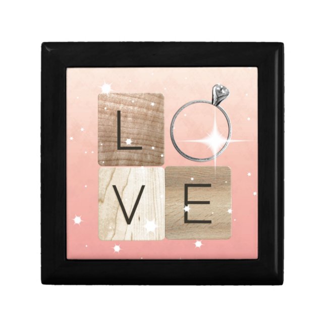 L-o-v-e Tiles Keepsake Box (Front)