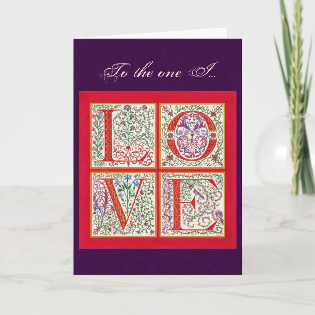 L-O-V-E Valentine Card (Front)