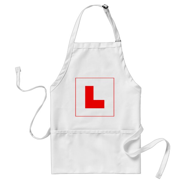 L-Plate Learner Driver / Bachelorette Hen Night Adult Apron (Front)