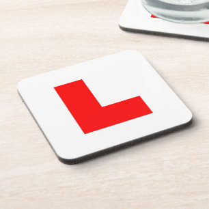 L-Plate Learner Driver / Bachelorette Hen Night Beverage Coaster