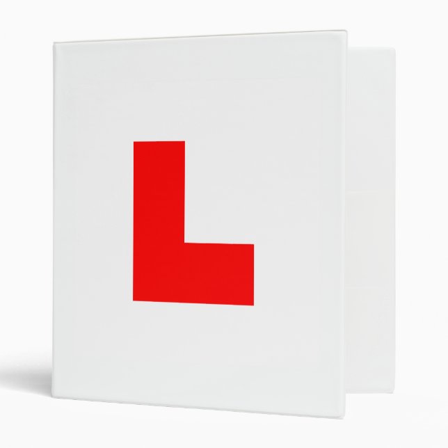 L-Plate Learner Driver / Bachelorette Hen Night Binder (Front/Inside)