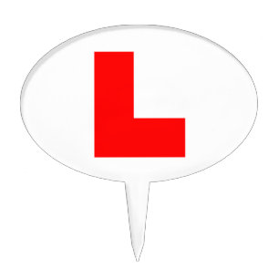 L-Plate Learner Driver / Bachelorette Hen Night Cake Topper