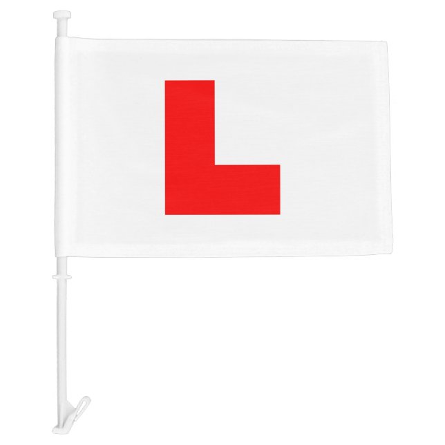 L-Plate Learner Driver / Bachelorette Hen Night Car Flag (Front)