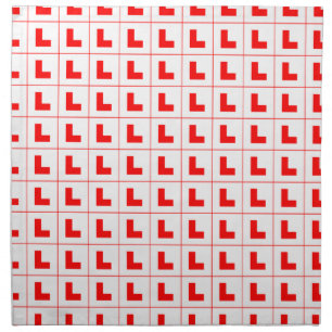L-Plate Learner Driver / Bachelorette Hen Night Cloth Napkin
