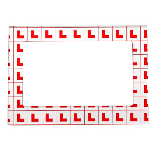 L-Plate Learner Driver / Bachelorette Hen Night Magnetic Photo Frame (Front)