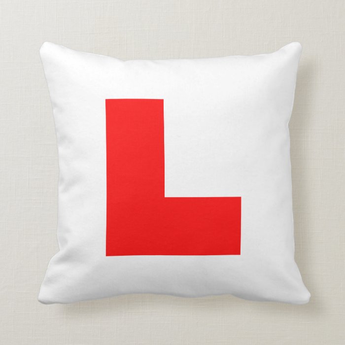 L Plate Learner Driver / Bachelorette Hen Night Pillows