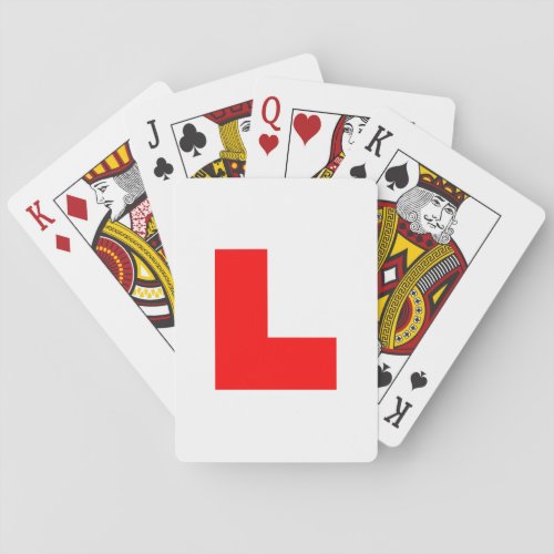 L_Plate Learner Driver  Bachelorette Hen Night Poker Cards