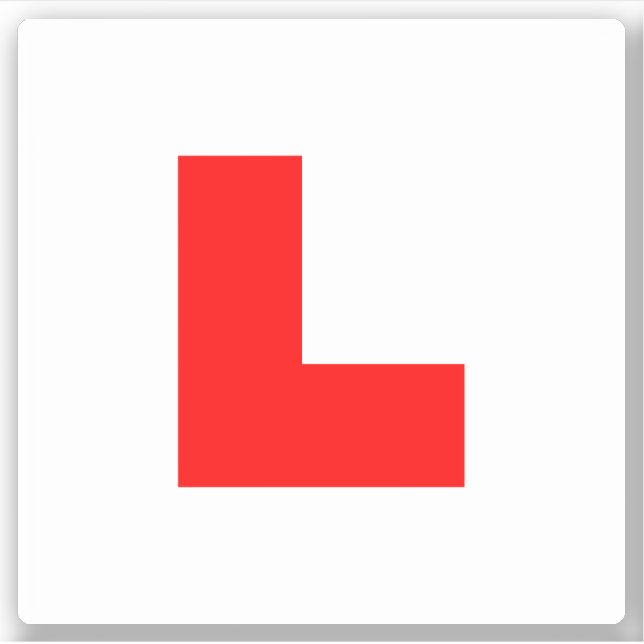 L-Plate Learner Driver / Bachelorette Hen Night Sticker (Front)